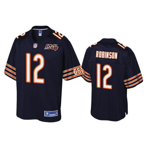 Chicago Bears #12 Allen Robinson Navy 100th Jersey