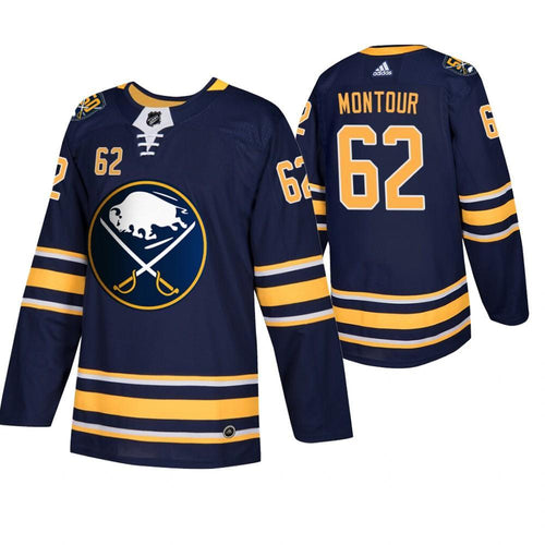 Buffalo Sabres Brandon Montour Men's Navy 50th Anniversary Home Authentic Jersey