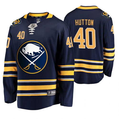 Buffalo Sabres Carter Hutton Men's Navy 50th Anniversary Breakaway Player Jersey