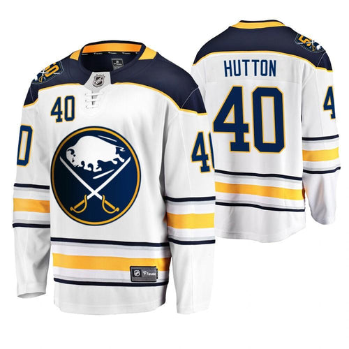 Buffalo Sabres Carter Hutton Men's White 50th Anniversary Breakaway Player Jersey