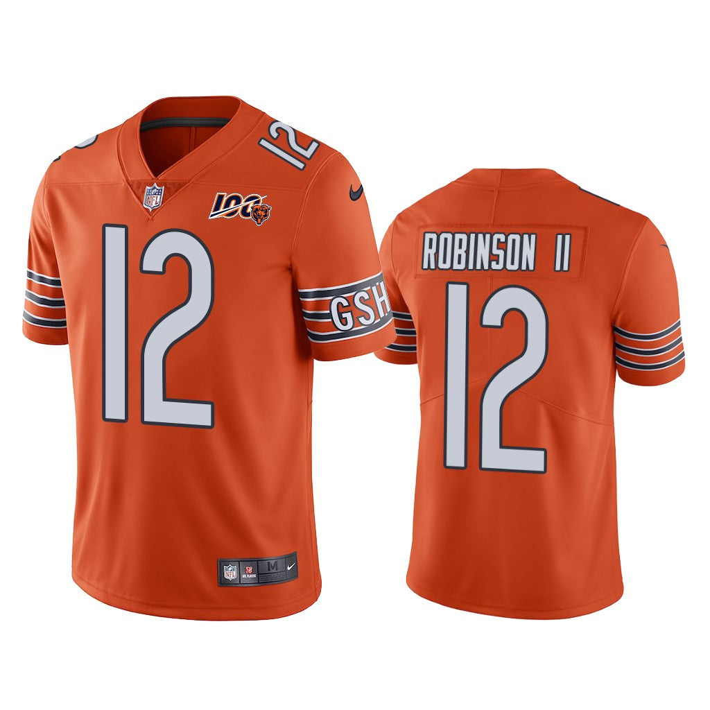 Chicago Bears #12 Allen Robinson Orange 100th Jersey