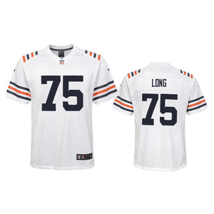 Chicago Bears #75 Kyle Long White 100th Jersey