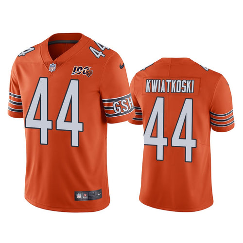 Chicago Bears #44 Nick Kwiatkoski Orange 100th Jersey