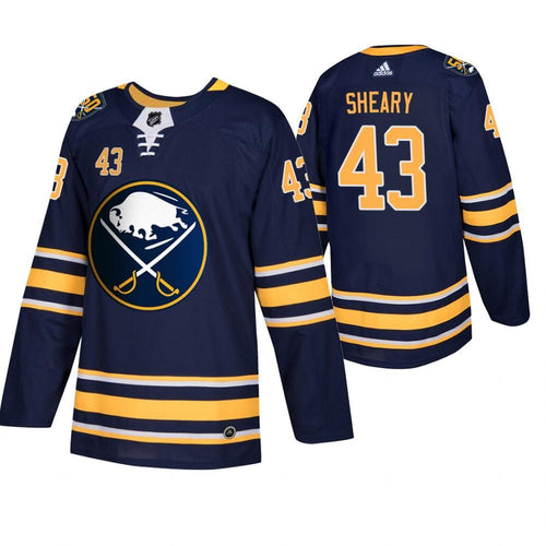 Buffalo Sabres Conor Sheary Men's Navy 50th Anniversary Home Authentic Jersey