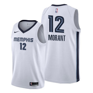 2019 Draft Memphis Grizzlies Ja Morant Men's 2019-20 Association Jersey