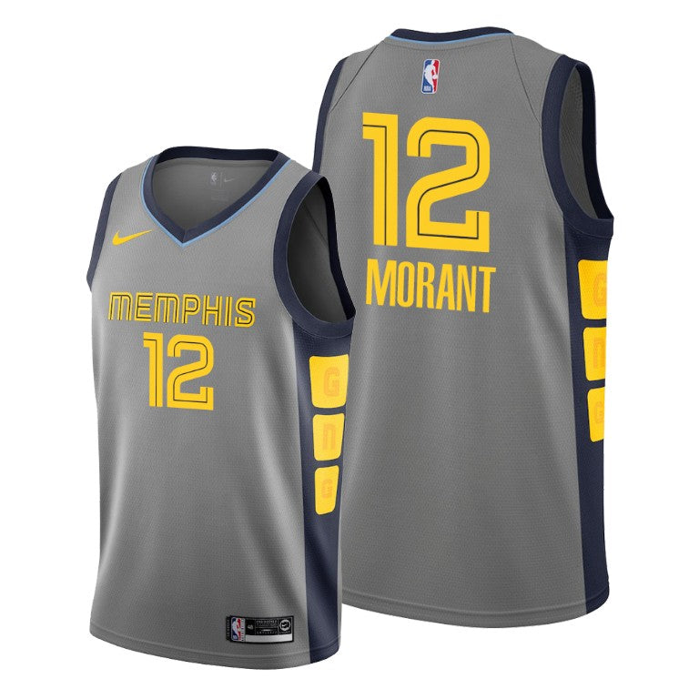 2019 Draft Memphis Grizzlies Ja Morant Men's 2019-20 City Jersey