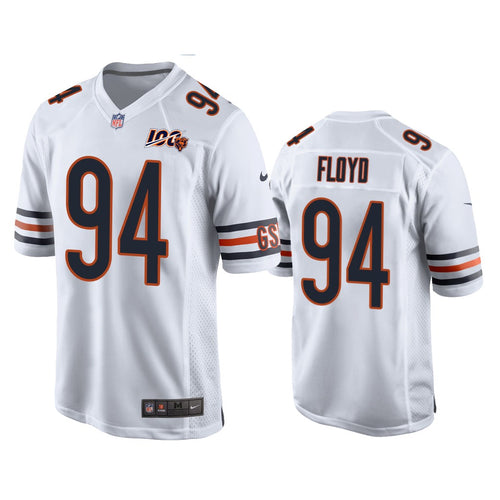 Chicago Bears #94 Leonard Floyd White 100th Jersey