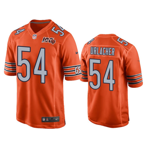 Chicago Bears #54 Brian Urlacher Orange 100th Jersey