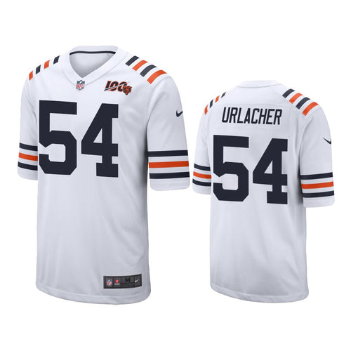 Chicago Bears #54 Brian Urlacher White 100th Jersey