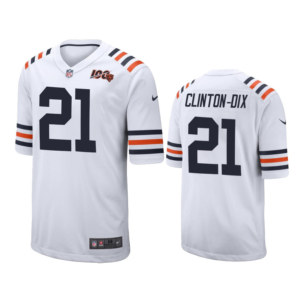 Chicago Bears #21 Ha Ha Clinton-Dix White 100th Jersey