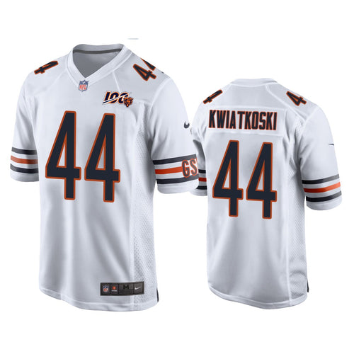 Chicago Bears #44 Nick Kwiatkoski White 100th Jersey