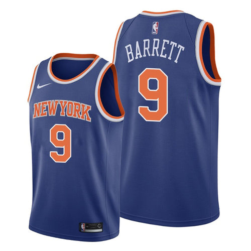 2019 Draft New York Knicks R.J. Barrett Men's Icon Jersey