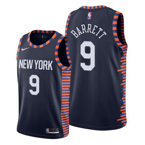 2019 Draft New York Knicks R.J. Barrett Men's 2019-20 City Jersey