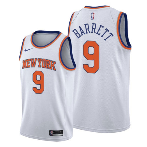 2019 Draft New York Knicks R.J. Barrett Men's 2019-20 Association Jersey