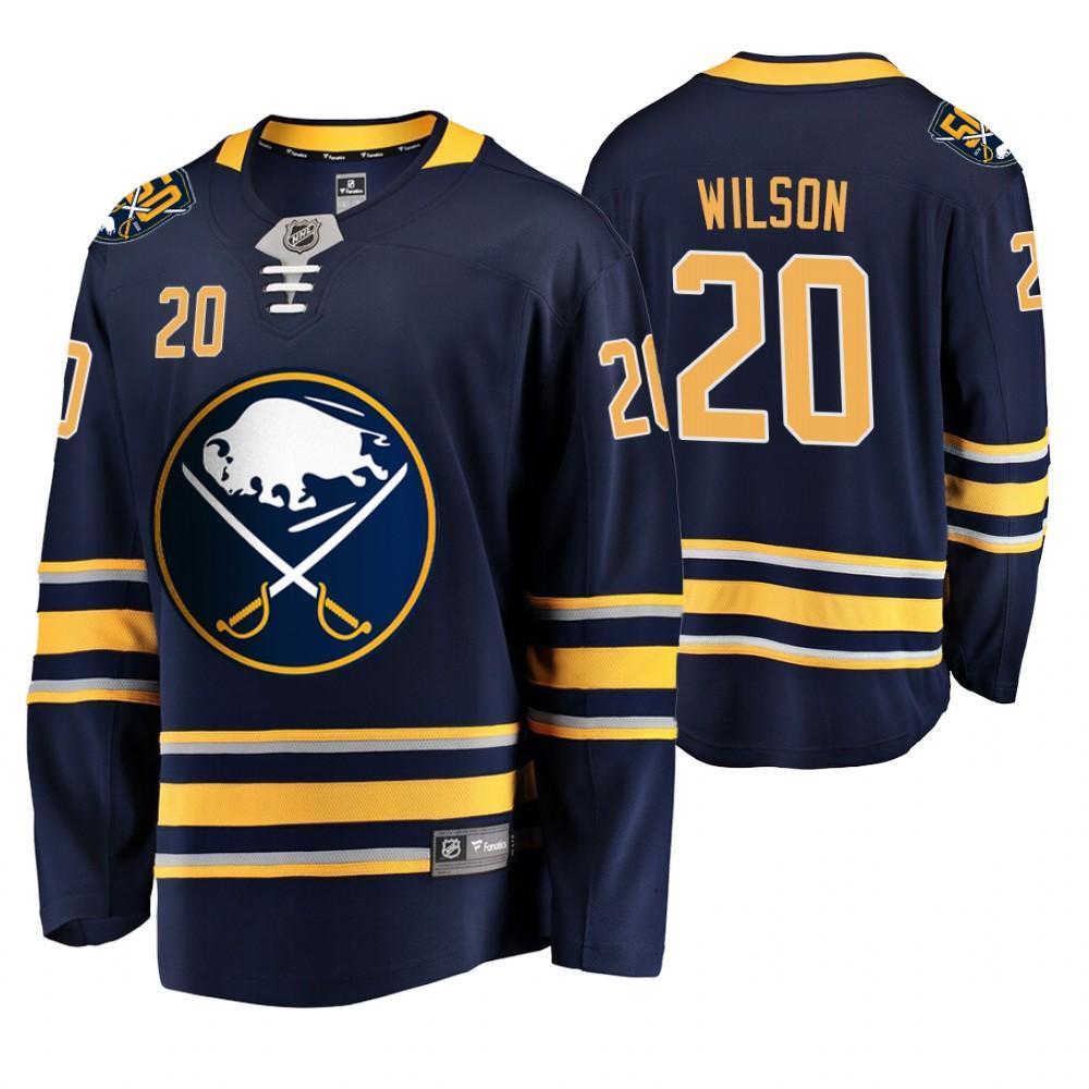 Buffalo Sabres Scott Wilson Men's Navy 50th Anniversary Breakaway Player Jersey