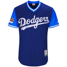 Load image into Gallery viewer, Men's Los Angeles Dodgers Corey Seager "Seags" Majestic Royal/Light Blue 2018 Players' Weekend Authentic Jersey