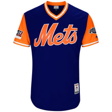 Load image into Gallery viewer, Men's New York Mets Noah Syndergaard "Thor" Majestic Royal/Orange 2018 MLB Little League Classic Authentic Jersey