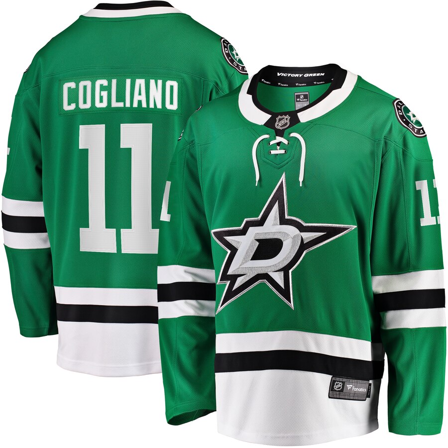 Andrew Cogliano Dallas Stars Breakaway Home Player Jersey - Kelly Green