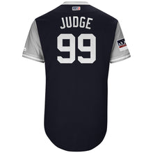 Load image into Gallery viewer, Men's New York Yankees Aaron Judge "Judge" Majestic Navy/Gray 2018 Players' Weekend Authentic Jersey