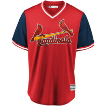 Load image into Gallery viewer, Men's St. Louis Cardinals Carlos Martinez "Tsunami" Majestic Red/Navy 2018 Players' Weekend Cool Base Jersey