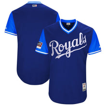 Load image into Gallery viewer, Men's Kansas City Royals Majestic Royal/Light Blue 2018 Players' Weekend Authentic Team Jersey