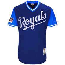 Load image into Gallery viewer, Men's Kansas City Royals Majestic Royal/Light Blue 2018 Players' Weekend Authentic Team Jersey