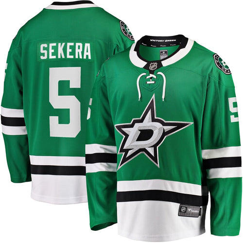 Andrej Sekera Dallas Stars Breakaway Home Player Jersey - Kelly Green