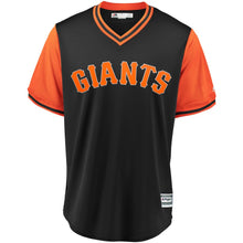 Load image into Gallery viewer, Men's San Francisco Giants Andrew McCutchen "Zoom" Majestic Black/Orange 2018 Players' Weekend Cool Base Jersey
