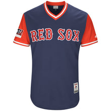 Load image into Gallery viewer, Men's Boston Red Sox Mookie Betts "Mookie" Majestic Navy/Red 2018 Players' Weekend Authentic Jersey
