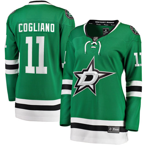 Andrew Cogliano Dallas Stars Women's Breakaway Home Player Jersey - Kelly Green