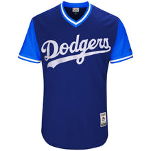 Load image into Gallery viewer, Men's Los Angeles Dodgers Cody Bellinger "Codylove" Majestic Royal/Light Blue 2017 Little League World Series Authentic Players Weekend Classic Jersey