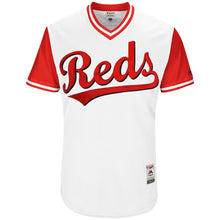 Load image into Gallery viewer, Men's Cincinnati Reds Majestic White 2017 Players Weekend Authentic Team Jersey