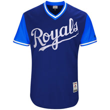 Load image into Gallery viewer, Men's Kansas City Royals Majestic Navy 2017 Players Weekend Authentic Team Jersey