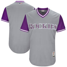 Load image into Gallery viewer, Men's Colorado Rockies Majestic Gray 2017 Players Weekend Authentic Team Jersey