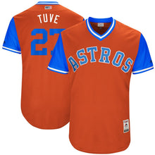 Load image into Gallery viewer, Men's Houston Astros Jose Altuve "Tuve" Majestic Orange 2017 Players Weekend Authentic Jersey