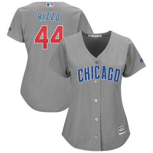 Anthony Rizzo Chicago Cubs Majestic Women's Cool Base Replica Player Jersey - Gray