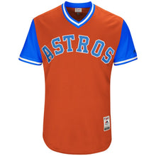 Load image into Gallery viewer, Men's Houston Astros Jose Altuve "Tuve" Majestic Orange 2017 Players Weekend Authentic Jersey