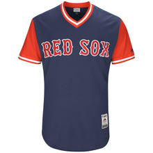 Load image into Gallery viewer, Men's Boston Red Sox Mookie Betts "Mookie" Majestic Navy/Red 2017 Little League World Series Authentic Players Weekend Classic Jersey