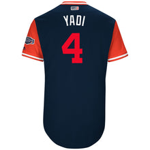 Load image into Gallery viewer, Men's St. Louis Cardinals Yadier Molina "Yadi" Majestic Navy 2017 Players Weekend Authentic Jersey