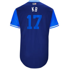 Load image into Gallery viewer, Men's Chicago Cubs Kris Bryant "KB" Majestic Royal/Light Blue 2017 Little League World Series Authentic Players Weekend Classic Jersey