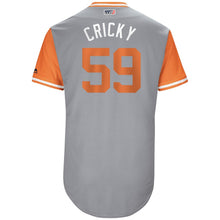 Load image into Gallery viewer, Men's San Francisco Giants Kyle Crick "Cricky" Majestic Gray 2017 Players Weekend Authentic Jersey