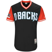 Load image into Gallery viewer, Men's Arizona Diamondbacks Paul Goldschmidt "Goldy" Majestic Black/Red 2018 Players' Weekend Authentic Jersey
