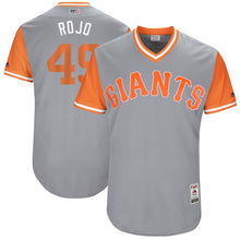 Load image into Gallery viewer, Men's San Francisco Giants Sam Dyson "Rojo" Majestic Gray 2017 Players Weekend Authentic Jersey