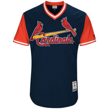 Load image into Gallery viewer, Men's St. Louis Cardinals Carlos Martinez "Tsunami" Majestic Navy 2017 Players Weekend Authentic Jersey