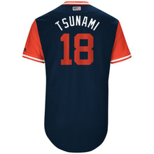 Load image into Gallery viewer, Men's St. Louis Cardinals Carlos Martinez "Tsunami" Majestic Navy 2017 Players Weekend Authentic Jersey