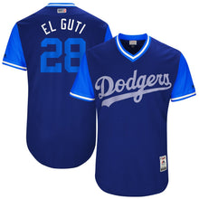 Load image into Gallery viewer, Men's Los Angeles Dodgers Franklin Gutierrez "El Guti" Majestic Royal 2017 Players Weekend Authentic Jersey