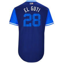 Load image into Gallery viewer, Men's Los Angeles Dodgers Franklin Gutierrez "El Guti" Majestic Royal 2017 Players Weekend Authentic Jersey