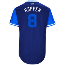 Load image into Gallery viewer, Men's Chicago Cubs Ian Happ "Happer" Majestic Royal 2017 Players Weekend Authentic Jersey