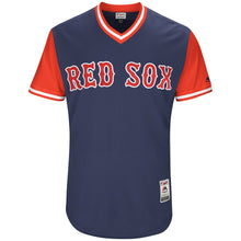 Load image into Gallery viewer, Men's Boston Red Sox Hanley Ramirez "El Trece" Majestic Navy 2017 Players Weekend Authentic Jersey