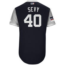 Load image into Gallery viewer, Men's New York Yankees Luis Severino "Sevy" Majestic Navy/Gray 2018 Players' Weekend Authentic Jersey